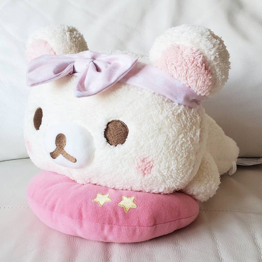 Rilakkuma - Pajama Party Lying Down Plushies (Korilakkuma)